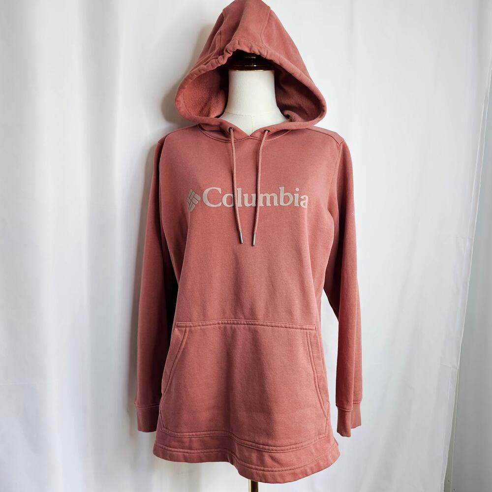 Columbia Ladies L Hooded Dusty Rose Gapcore Athleisure Pocket